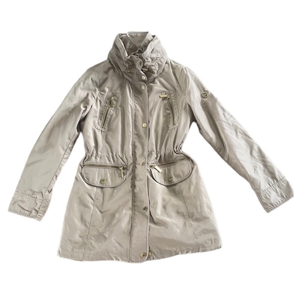 MICHAEL Michael Kors Size Small Tan Trench Utility Jacket. - Picture 2 of 8